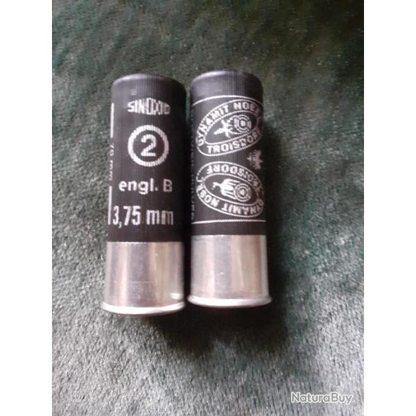 1 cartouche cal 12  rottweil plastique plb no 2