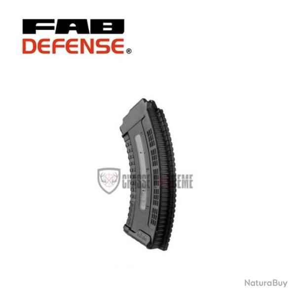 Chargeur FAB DEFENSE Ultimag Cal 7,62x39 30 Coups pour Vz 58 - Noir