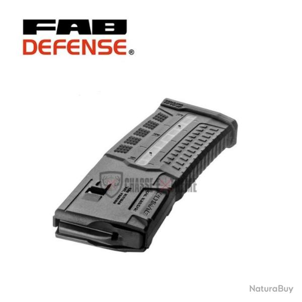 Chargeur FAB DEFENSE Ultimag Cal 223 Rem 30 Coups pour Ar15 et M4 - Noir