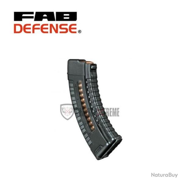 Chargeur FAB DEFENSE Ultimag Cal 7.62X39 30 Coups pour Ak47 - Noir