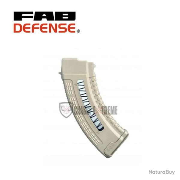 Chargeur FAB DEFENSE Ultimag Cal 7.62X39 30 Coups pour Ak47 - Desert