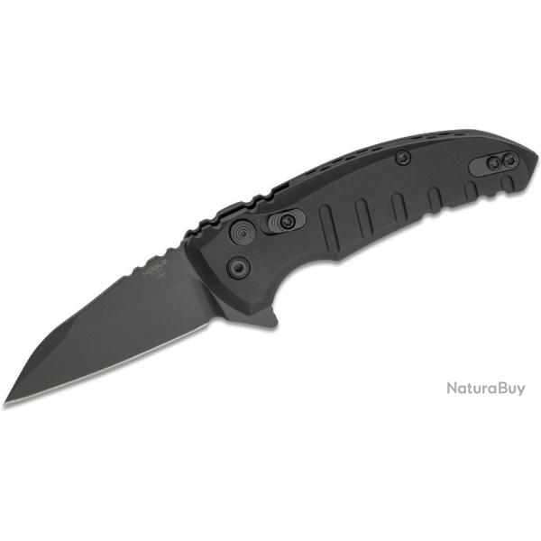 Couteau Hogue X1 Microflip Button Lock Lame CPM-154 Manche Aluminium 6061-T6 Clip Made USA HO24166