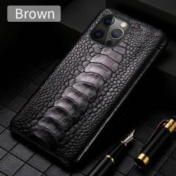 Coque iPhone Autruche Veritable-Pied Noir-iPhone 12 Mini 20260729082510
