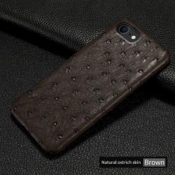 Coque iPhone Autruche Veritable-Marron-iPhone 12 Pro Max 20260729082510