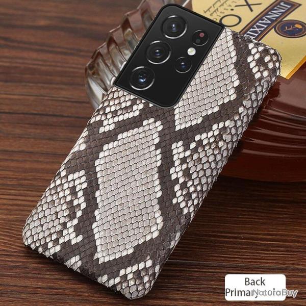 Coque Samsung Serpent Python, Couleur: Dos Naturel, Smartphone: Galaxy S20 FE