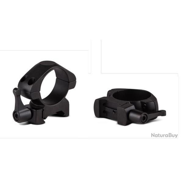COLLIER ACIER QUICK RELEASE 25.4MM MEDIUM 21MM RAIL 21MM