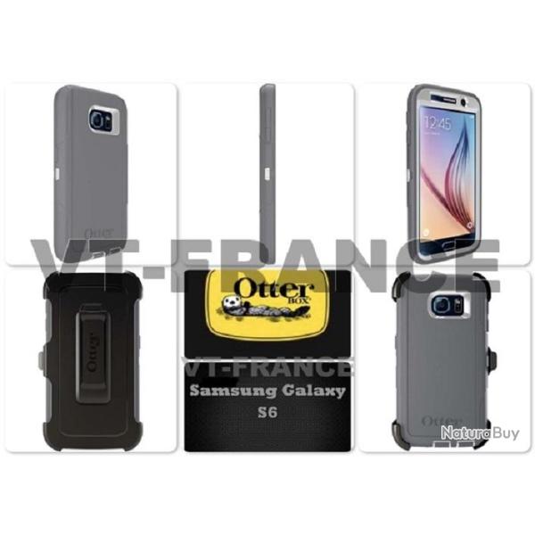 Coque Anti Choc OtterBOX Defender pour Samsung Galaxy-Galaxy S6 Gris 20260729082511