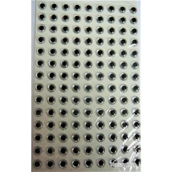 oeil holographique diametre 5 mm argent�