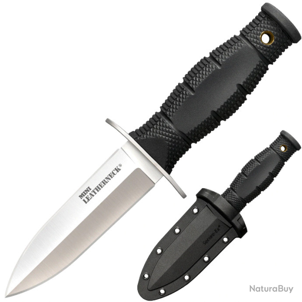 Couteau Cold Steel Mini Leatherneck Dague Lame Acier 8Cr13MoV Manche Kray-Ex Etui Secure-Ex CS39LSAC