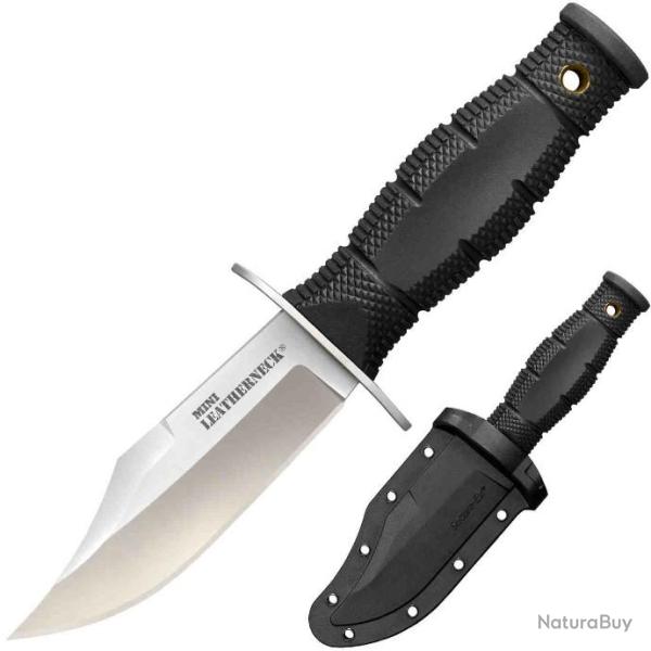 Couteau Cold Steel Mini Leatherneck Clip Point Lame Acier 8Cr13MoV Manche Kray-Ex Etui CS39LSAB