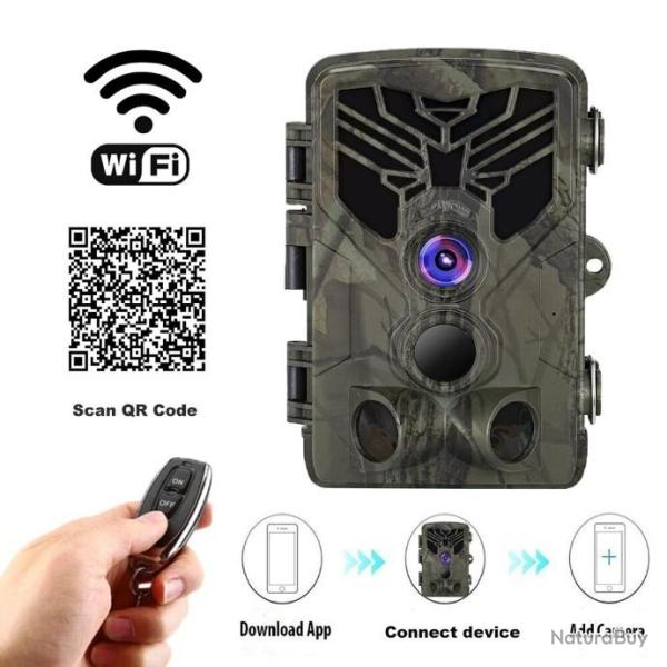Camra de chasse Vision nocturne, 20mp, 1080P, Wifi810 LIVRAISON GRATUITE!!