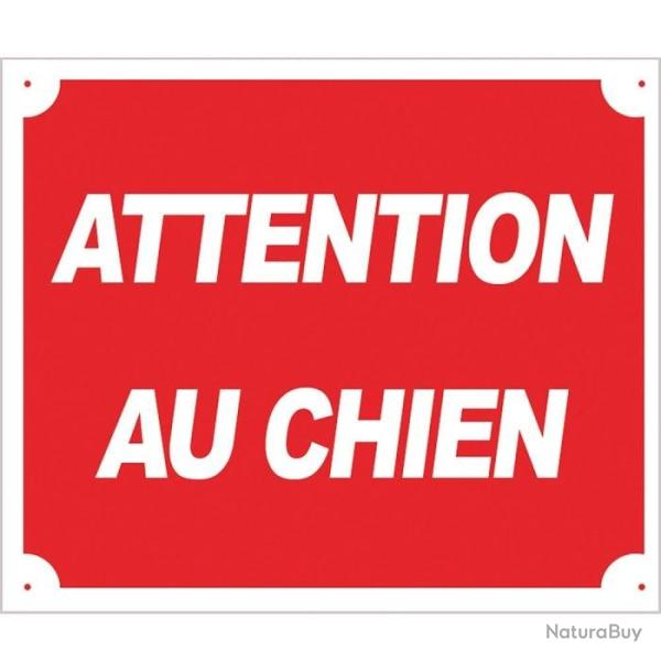 Panneaux Aluminium Europarm " Attention au chien " 30 x 25 cm