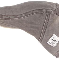 Casquette plate grise tendance en coton homme et femme Elyk Taille unique Gris