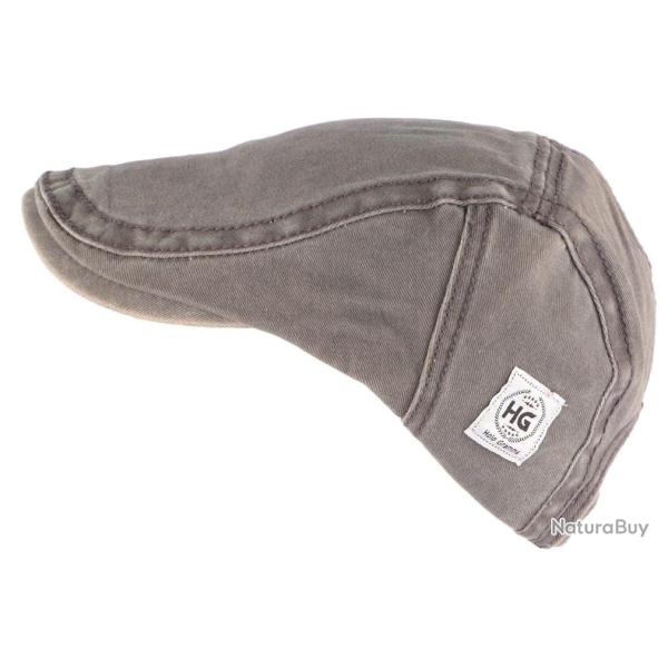 Casquette plate grise tendance en coton homme et femme Elyk Taille unique Gris