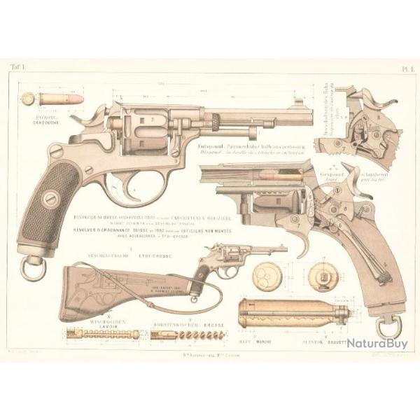 Livret d'instructions sur le r�volver d'ordonnance suisse 1882 - bilingue au format PDF
