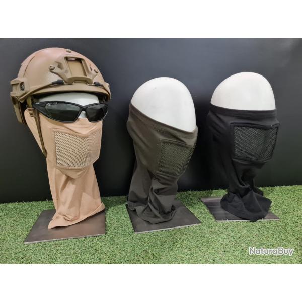 Cagoule/masque de protection grillag�e D�sert