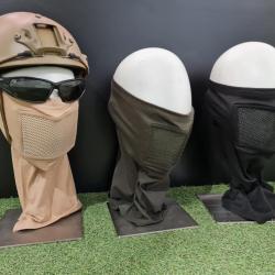 Cagoule/masque de protection grillag&eacute;e Vert