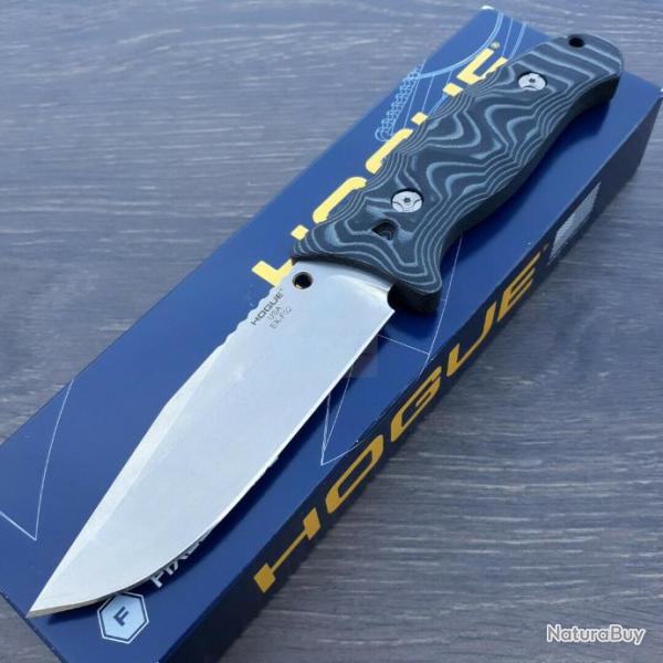 Couteau Hogue EX-F02 G-Mascus Lame Acier 154CM Manche G10 G-Mascus Etui Auto Retention USA HO35279