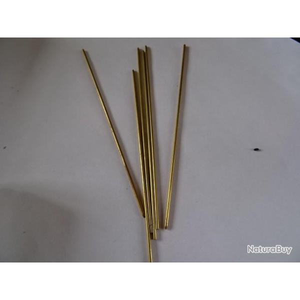 20 aiguilles a ver laiton creuse  120 mm  AU LION D'OR