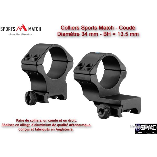 Colliers coud�s Sports Match - Diam�tre 34 mm (BH=13,5 mm)