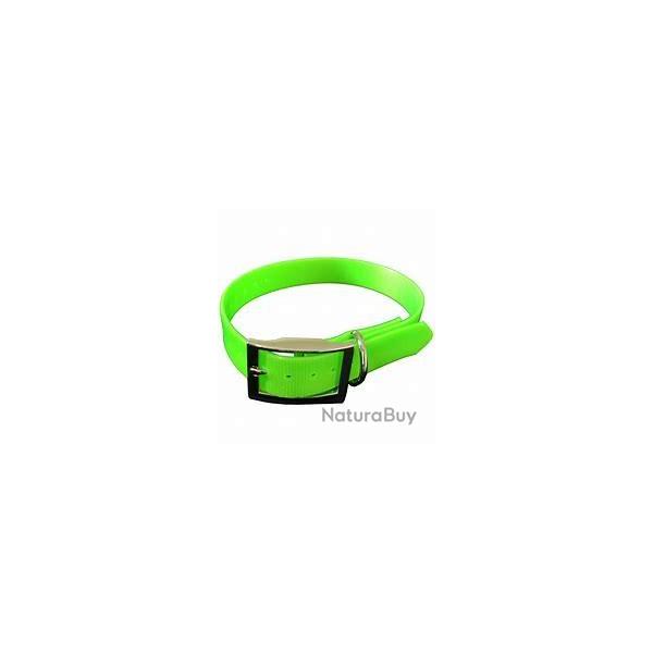 collier fluo GRAVE tpu us biothane 38 mm pour chien vert