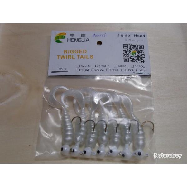 petits leurres souples jig bait, twist
