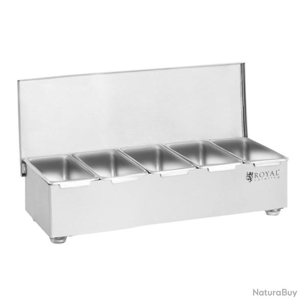 Bote  condiments acier inoxydable 5 x 450 ml 14_0000739