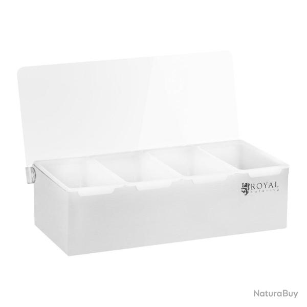 Bote  condiments acier inoxydable/PP - 4 x 450 ml 14_0000740