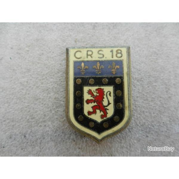 insigne de poitrine CRS n 18 Police Nationale
