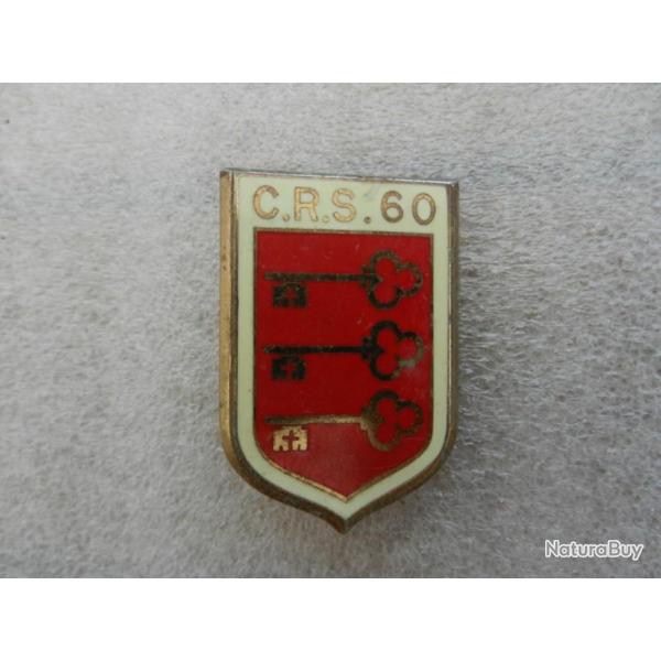 insigne de poitrine CRS n 60 Police Nationale