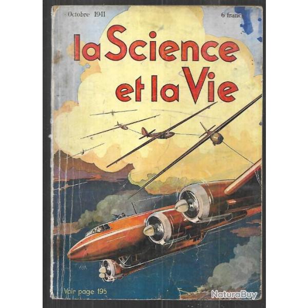 lot de 2 la science et la vie de 1941 , aviation, bateaux , blind�s , techniques ,mines a�rienne