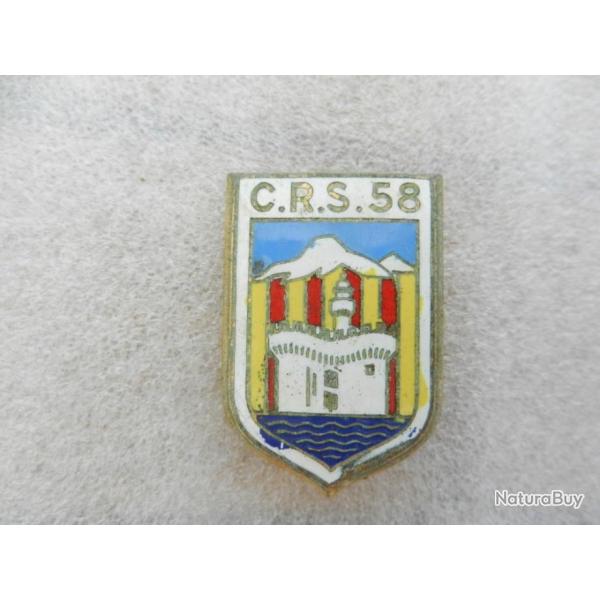 insigne de poitrine CRS n�58 Police Nationale