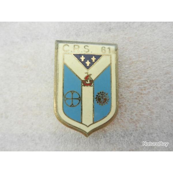 insigne de poitrine CRS n�61 Police Nationale