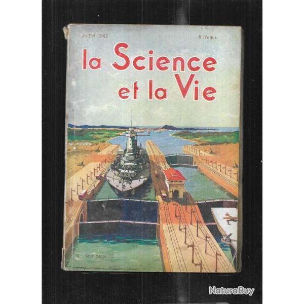 lot de 3 la science et la vie de 1942 , aviation, bateaux , blinds , techniques ,