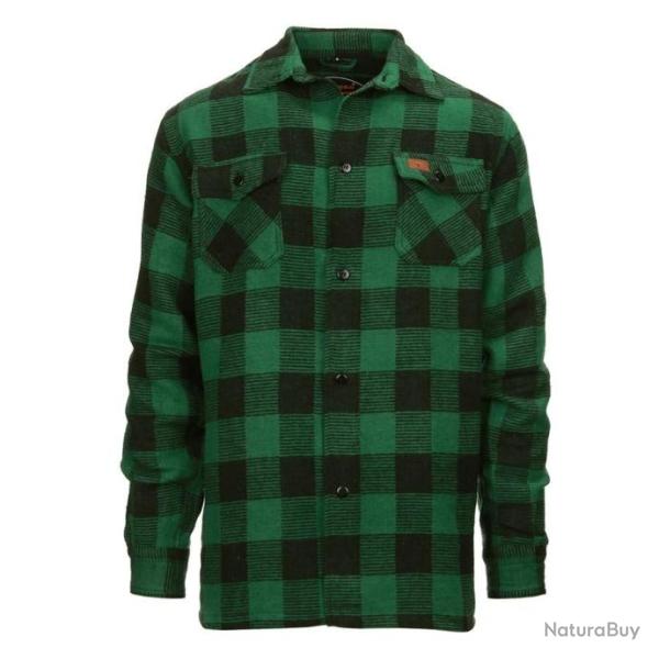Chemise bucheron � carreaux - type canadienne Verte / Noire (plusieurs tailles disponibles)