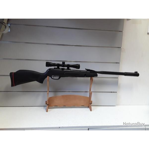 Carabine a plombs Gamo BLACK FUSION IGT cal.4,5mm synthetique 29joules + lunette 4x32