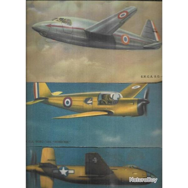4 gravures aviation , handley-page , convair, beech xa 38,douglas xb 42, gloster m�t�or, snca nord