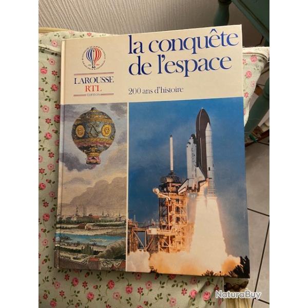 livre la conqu�te de l'espace Larousse RTL 1983