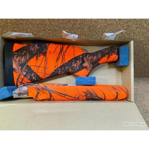 Crosse et Devant Synth�tique Camo Orange Blaze pour Remington 740, 742, 7400, 750 , A saisir !!!