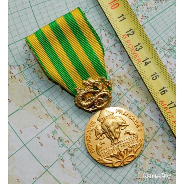 RARE MEDAILLE COMMEMORATIVE CAMPAGNE INDOCHINE 1953 - ETAT 100% NEUF