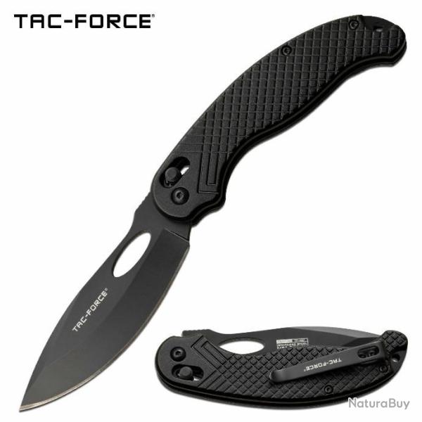 Couteau Tactical Urban Tac Force Rapid Lock Lame 3Cr13 Manche Aluminium Clip TF1037BK