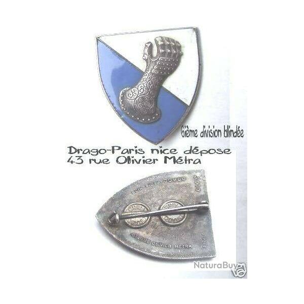 6� division blind�e par Drago-Paris M�tra 1946-1951  N