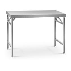 Table de travail pliante acier inoxydable 60 x 120 cm capacit&eacute; de 210 kg 14_0003708
