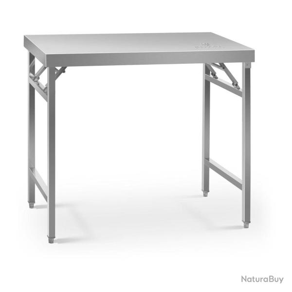 Table de travail pliante cuisine professionnel acier inoxydable 60 x 100 cm capacit� de 200 kg 14_0