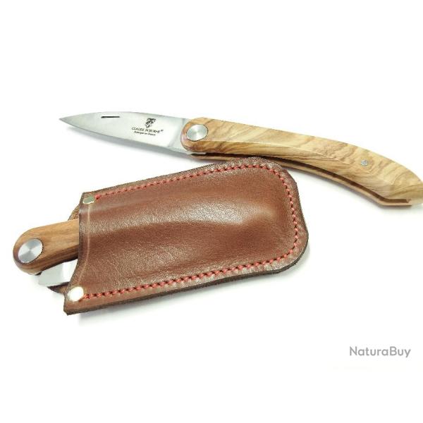 Couteau pliant "CAPUCIN" fabrication fran�aise vendu avec pochette cuir