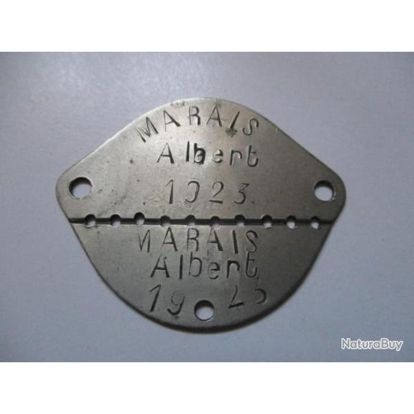 plaque d'identit� militaire (e)