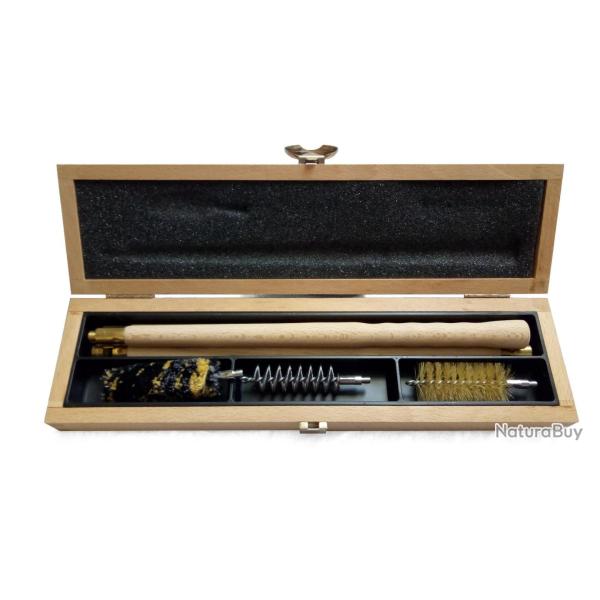 Kit de nettoyage pour fusil de calibre 12 - bo�te en bois