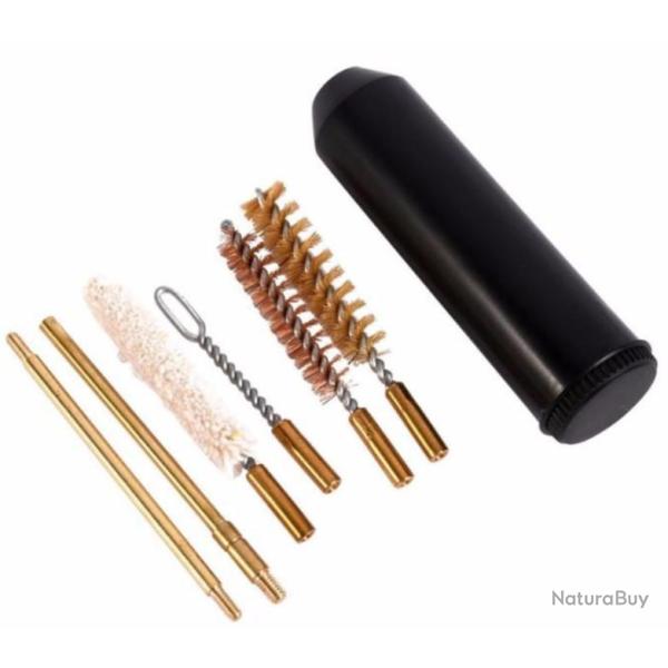Kit de nettoyage format de poche cal. .22 - Baguette 2 pcs - 4 outils
