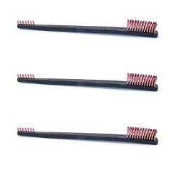 3 brosses de nettoyage pour armes - poils en bronze