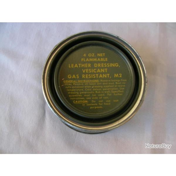 WW2/POSTWAR BOITE A GRAISSE POUR PROTECTION CHAUSSURES AMRICAINES NEUVES DE STOCK 1